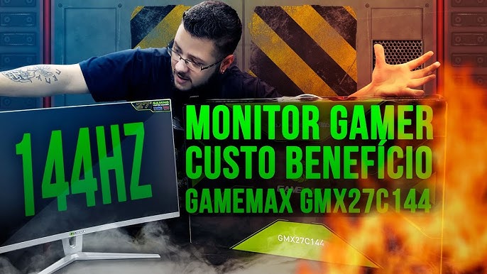 Monitor Gamemax 27 pol Led Black Tela Curva Gmx27c144 em Promoção na  Americanas