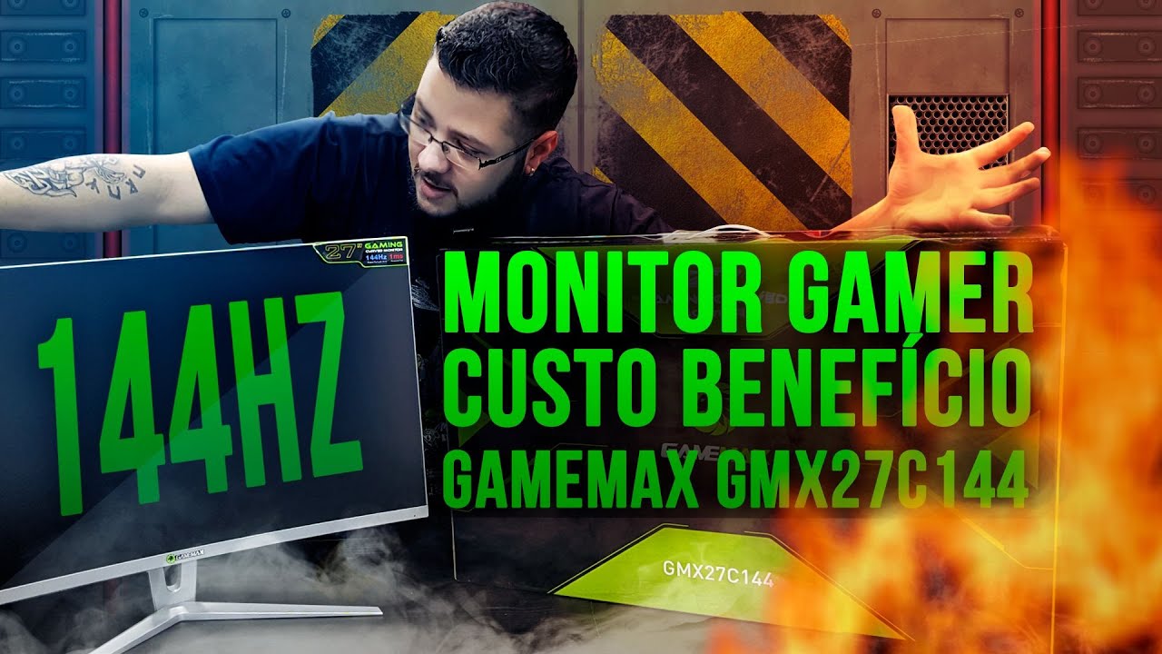 Monitor Gamer LED 24  Antirreflexo Gamemax Full HD GMX24C144 com o Melhor  Preço é no Zoom