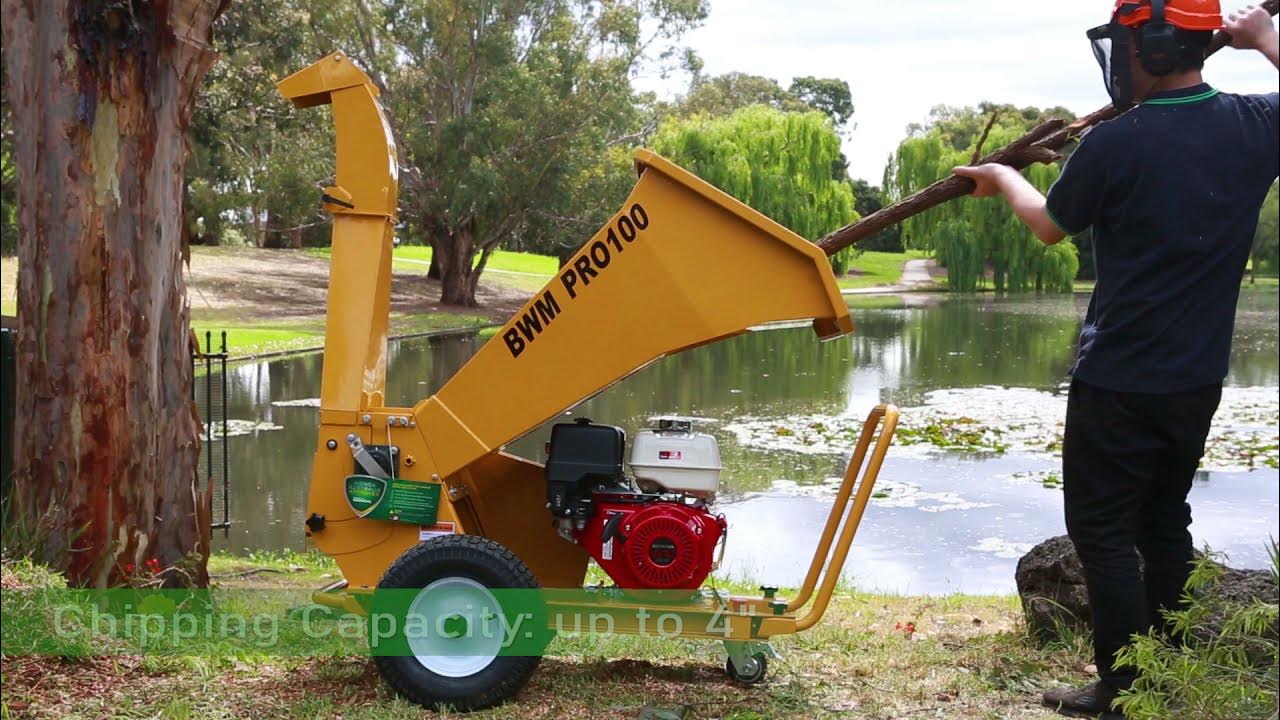 BWM PRO100 Series The Powerful Wet Dry Combi Wood Chipper YouTube