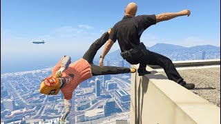 GTA 5 CRAZY Jumps/Falls Compilation #4 (Grand Theft Auto V Fails Funny Moments)