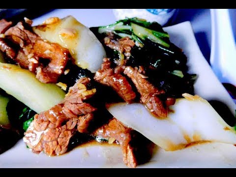 Beef Flank Bok Choy Stir Fry Cantonese Cooking