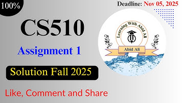 CS510 Assignment #1 Solution 2025 | VU CS510 Assignment 1 Solution Fall 2025 | 100% Correct Solution