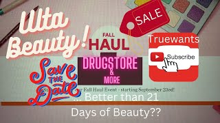 ULTA Beauty FALL Event 2022 SALE Up to 50% OFF Drugstore Brands & More Save Date! Spoiler Sneak Peak screenshot 5