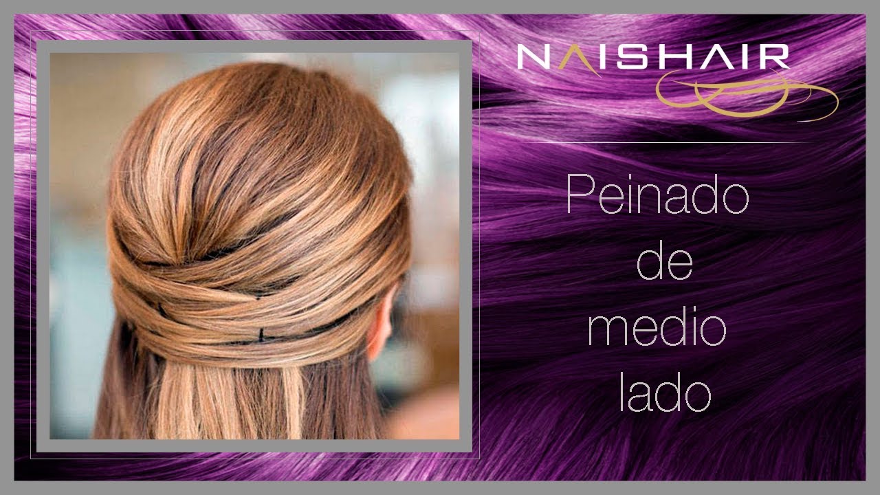 Peinado de medio lado con Ondas - Suelto - YouTube