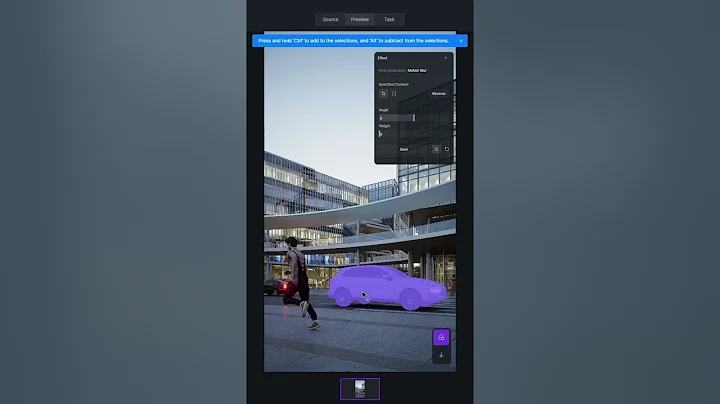 Add realistic motion blur using AI in one click!🚗 #shorts #d5render