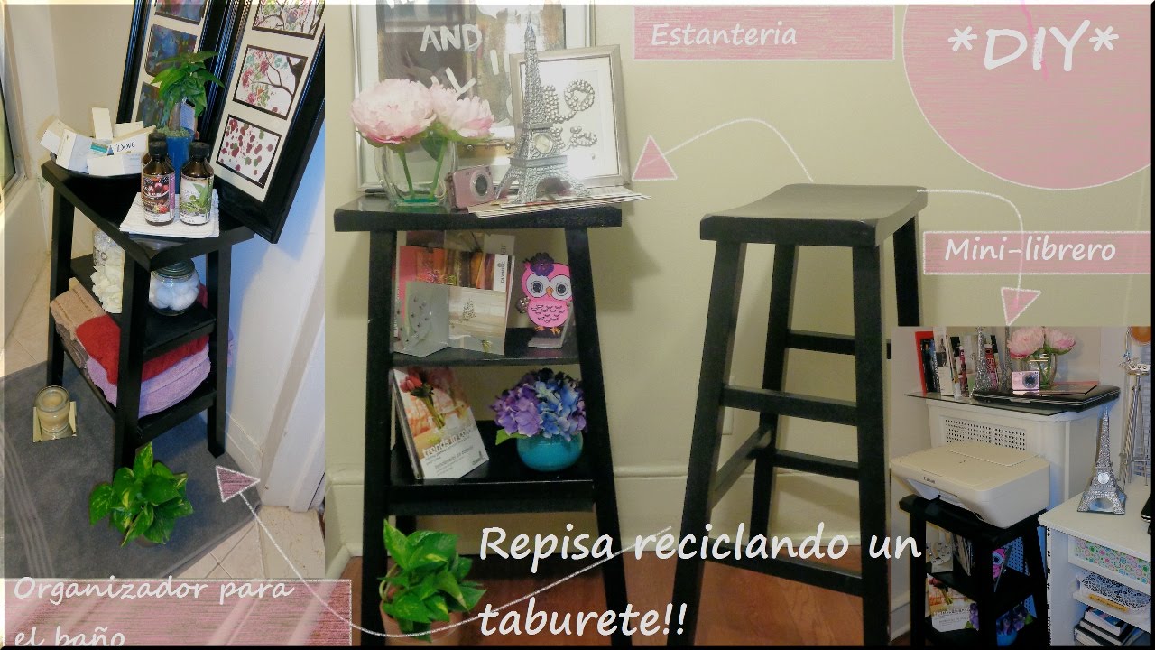 taburete youtube repisa reciclando un taburete 243 silla diy youtube taburete youtube repisa reciclando un taburete 243 silla diy youtube