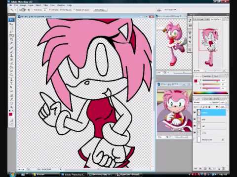 drawing amy rose - YouTube