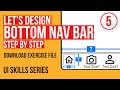 Sizes mobile app bottom menu bar the best way to design with perfect sizes app ui designing