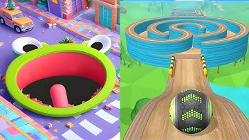 Hole.io vs Going Balls - MAX LEVEL Gameplay Walkthrough (Android,iOS)  NEW UPDATE