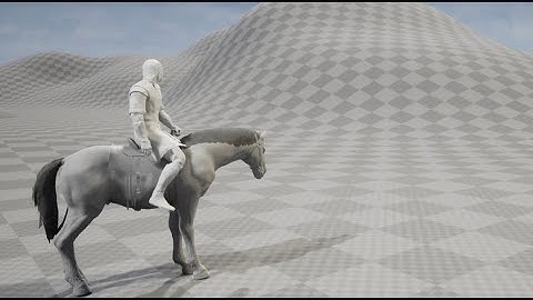 test horse locomotion. UE engine