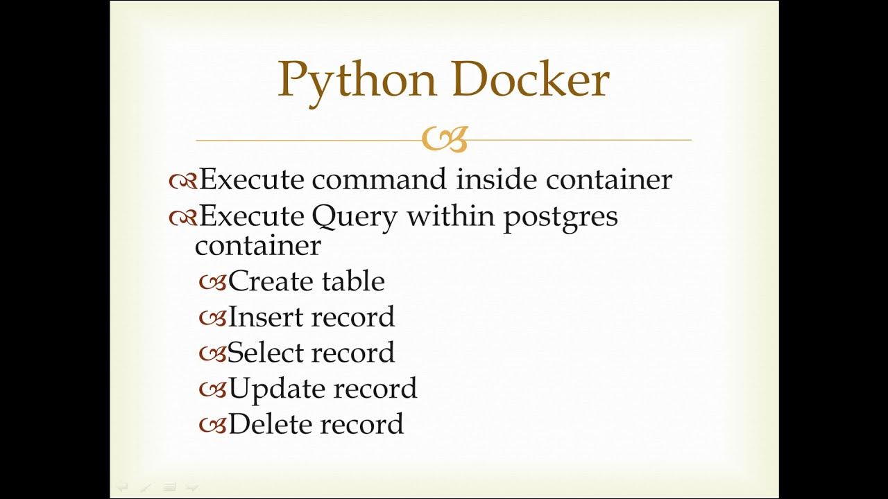 Docker execute. Docker execute