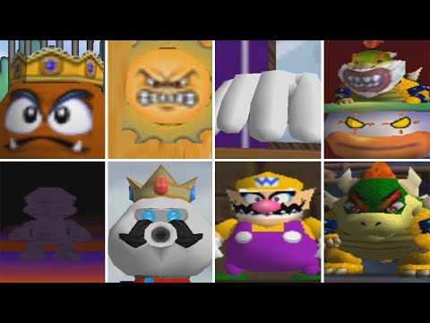 Super Mario 64 Land - All Bosses