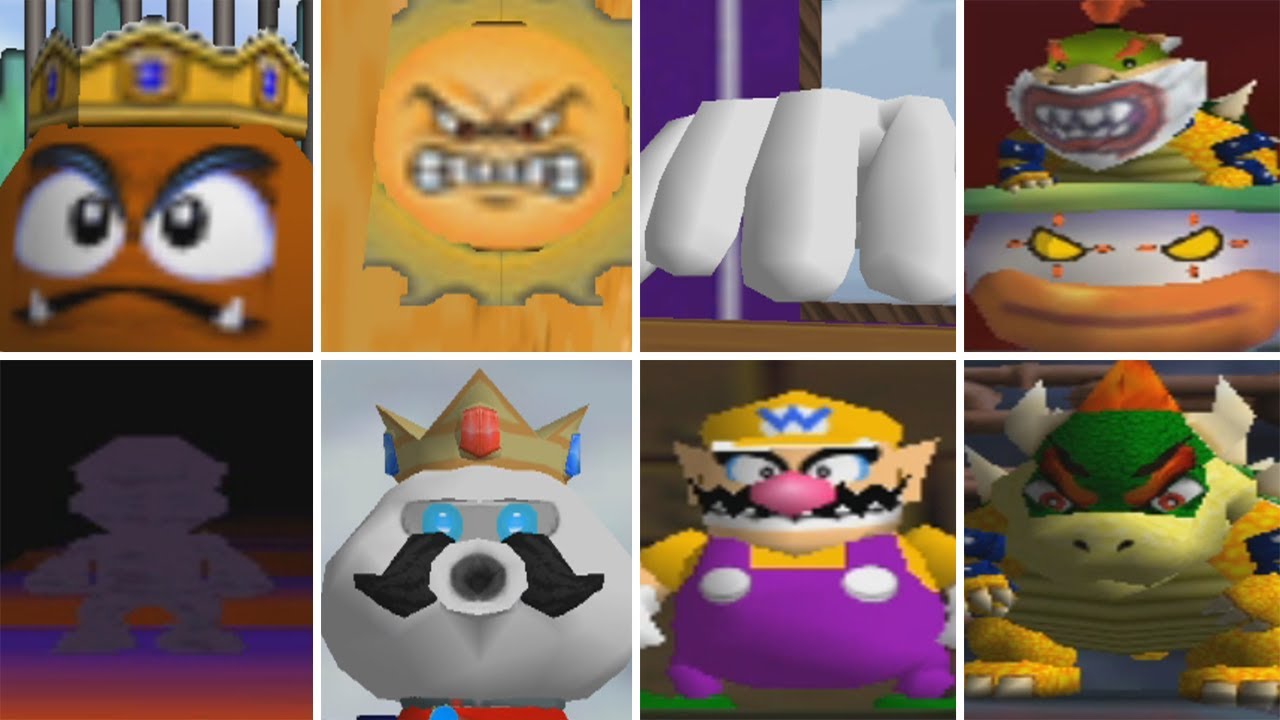 Super Mario 64 Land All Bosses YouTube