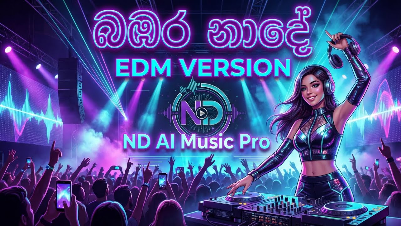 Babara Nade | බඹර නාදේ | EDM Cover | ND AI Music Pro 