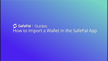 How to Import A Wallet In The SafePal App - SafePal Tutorial for Beginners