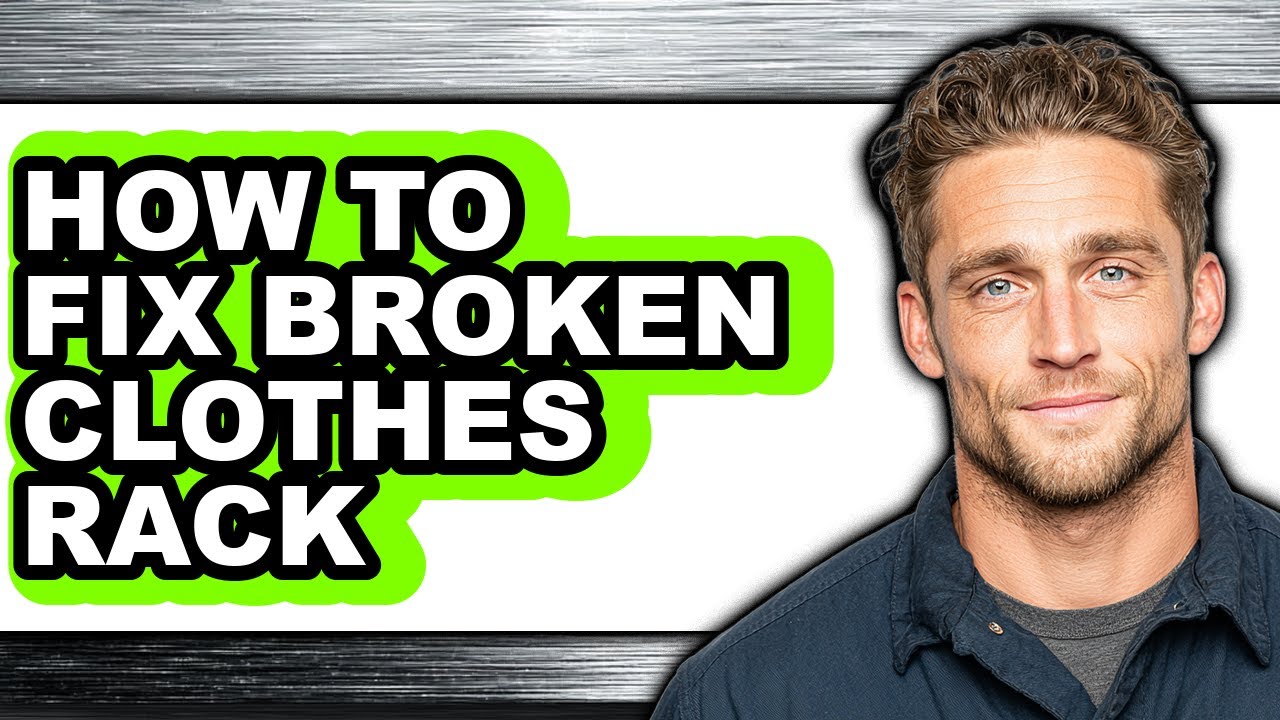 How to Fix Broken Clothes Rack (easy Method) - YouTube