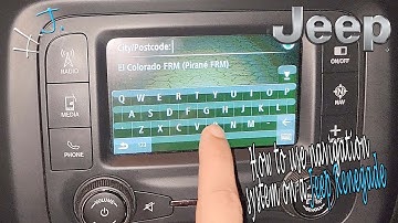 How to use navigation system  Uconnect on a Jeep Renegade