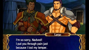 Largo talk Devdan support A Fire Emblem 9 Game Cube