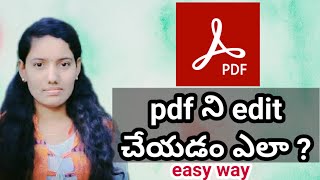 how to edit pdf telugu - how to edit pdf file in telugu | pdf editor in Telugu  | screenshot 5