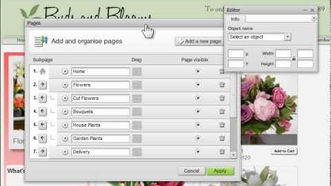 How to organise pages with website builder ezweb123.com