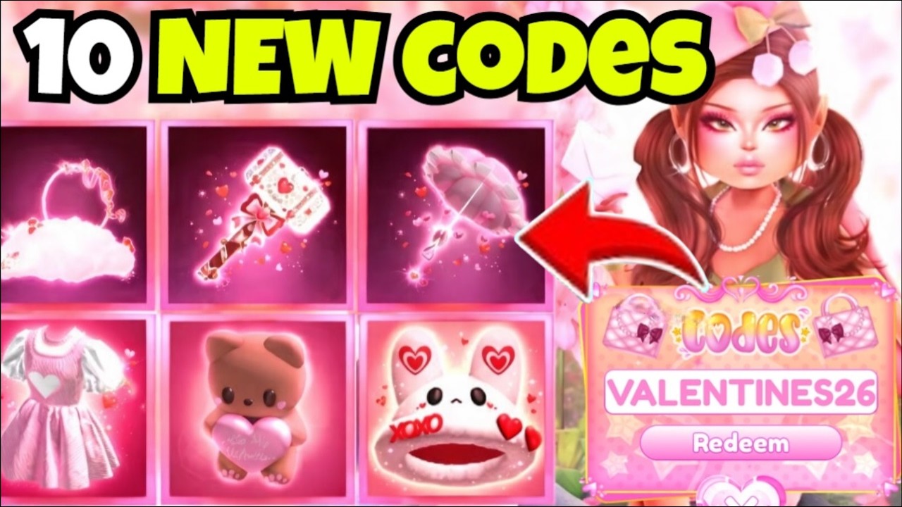 ALL NEW VALENTINES UPDATE CODES 2026 ALL WORKING CODES FOR DRESS TO 