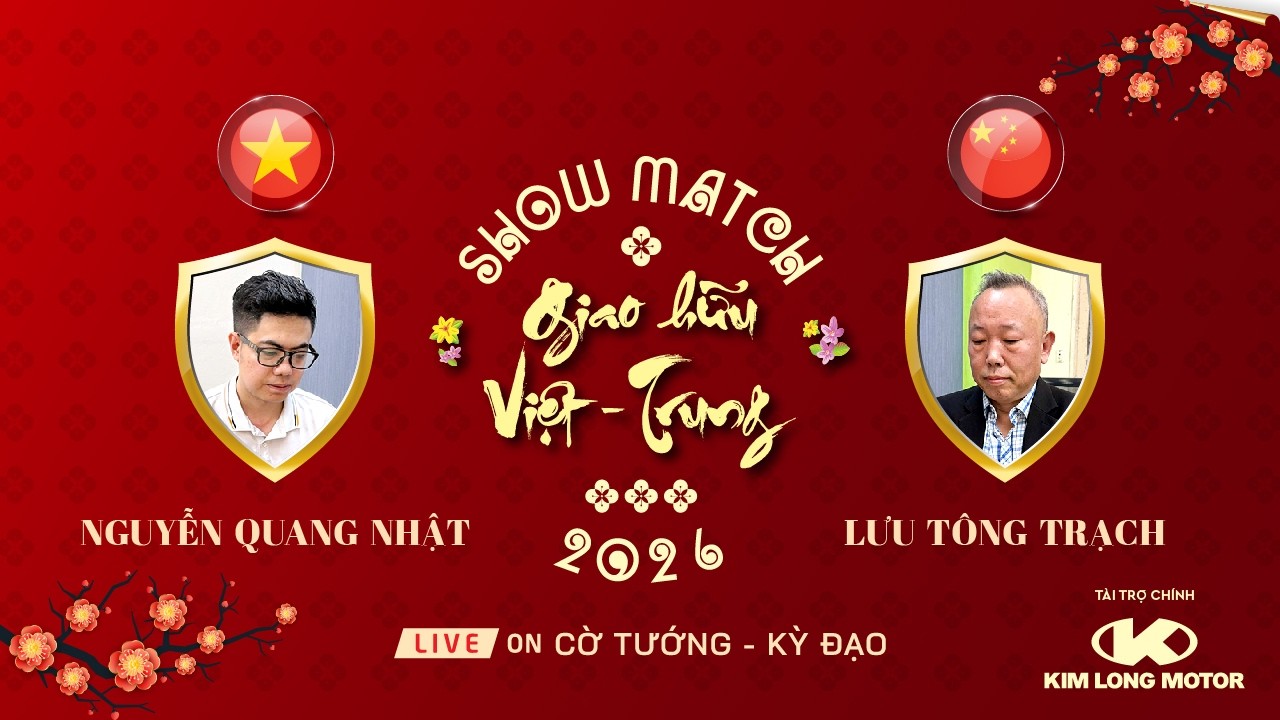 [LIVE] Sư trưởng Lưu Tông Trạch vs KTQG Nguyễn Quang Nhật – phân tiên 4 ván 20p+10s