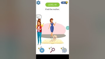 Who is?  tricky puzzles game brain out master level 44 walkthrough solution