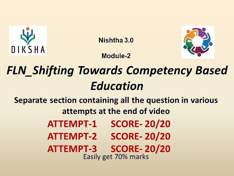 NISHTHA 3.0 MODULE 2 Answers| FLN_Shifting Towards Competency Based Education