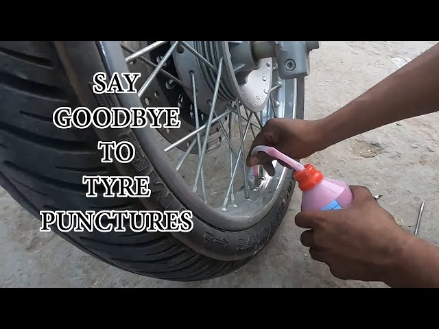 No More Tyre Punctures In Jawa 42 | Anti Puncture Liquid class=
