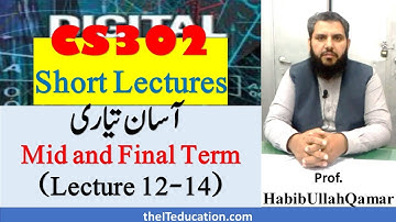 CS302  Short Lectures | VU CS302 Lecture 13 & 14 | Combinational Logic | Half Adder & Full Adder