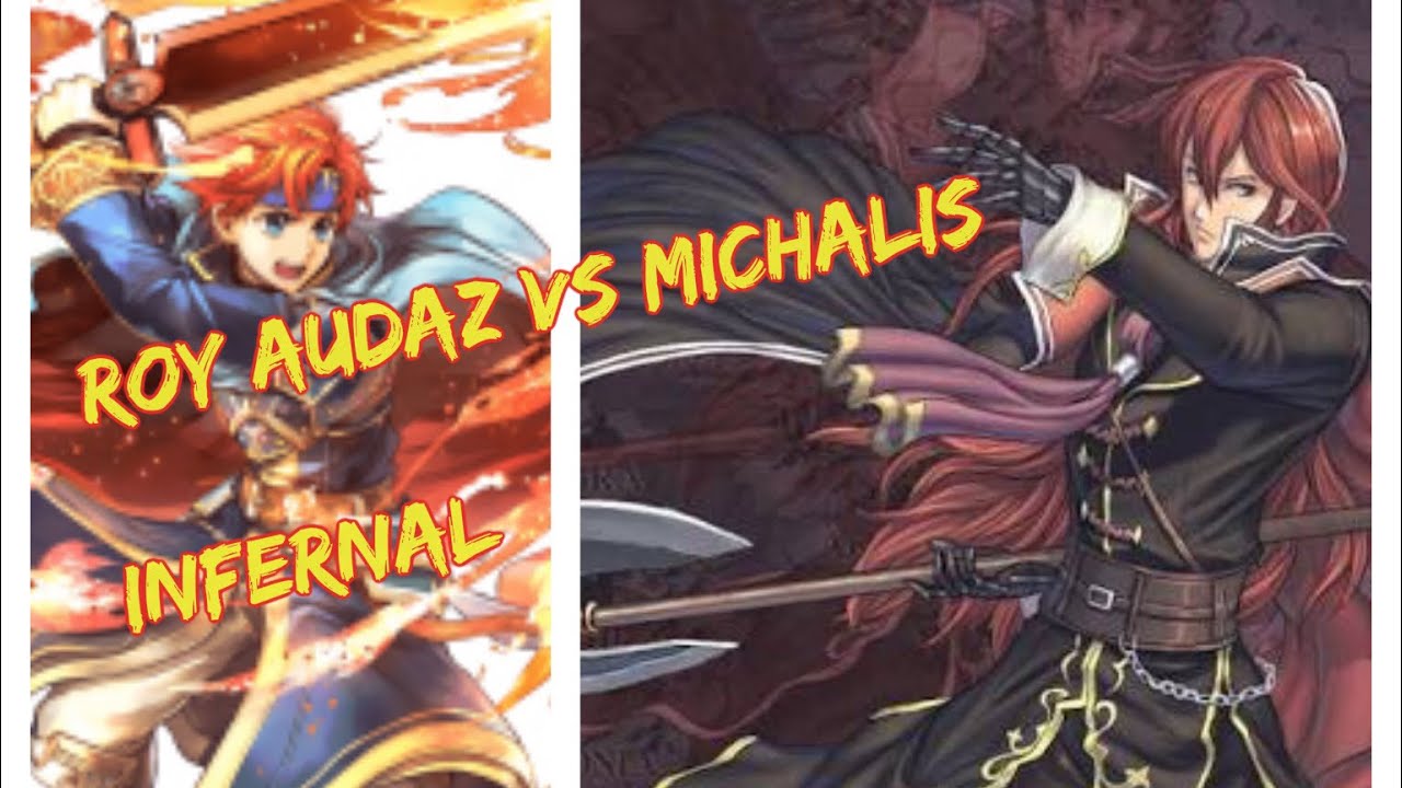 Equipo Roy build VS Michalis Infernal GBH FEH Español