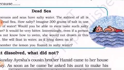 Class 5 EVS chapter 7 ( Experiment with water ) Reading video