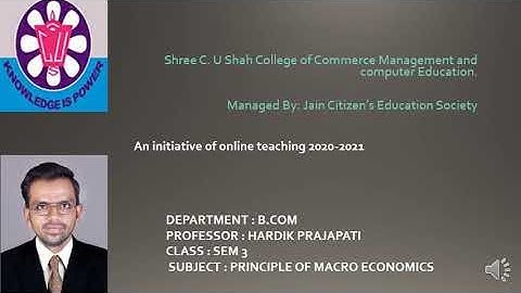 B.COM SEM-3 PRINCIPLE OF MACRO ECONOMICS PART-18  BY PROF. HARDIK PRAJAPATI