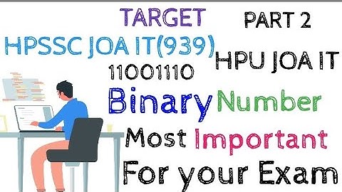 Binary Number PART 2 (Ms- excel function) Most Important questions #HPSSC #JOA_IT_939 & #HPU, #CLERK