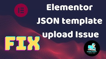 FIX BUG: Elementor template import error (EASY FIX) | Elementor json template upload Issue