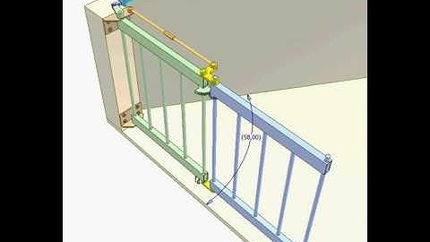 How to make bi folding gate mechanism