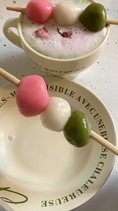 Dango balls 🍡🌸#japanesedessert #japansnacks #mochi#dango