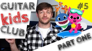 BABY SHARK kids guitar club easy guitar lesson simple children first guitar lesson