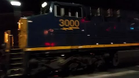 [CSX]3000 ES44AH-ES40DC CW40-8-CW44AH Leads Q409-13 In Fay NC With Heavy Train Headed SB To F SC