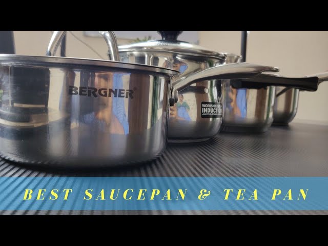 Best Stainless Steel SaucePan / Tea Pan in India (Bergner vs Prestige vs  Hawkins vs Local) - YouTube