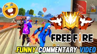 FREE FIRE FUNNY COMMENTARY VIDEO 🔥😆 FUNNY GAMEPLAY WITH CHIKU - GARENA FREE FIRE MAX