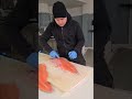 Preparing so fast an incredibly clean salmon fillet