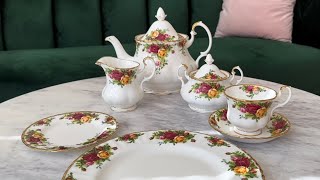 Royal Albert Old Country Roses Unboxing! Teapot, Teacup, Plates and More!