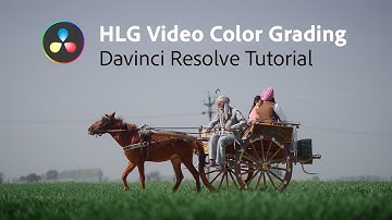 HLG Video Color Grading | Cinematic Matte Look | Davinci Resolve 19 Tutorial