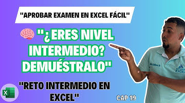 Examen de Excel Intermedio: Domina Funciones y Análisis de Datos Cap 19 #sepamosexcel #excelsepamos