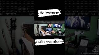 Halestorm - I Miss The Misery 🎸 #guitartabs #shorts #halestorm #guitarcover