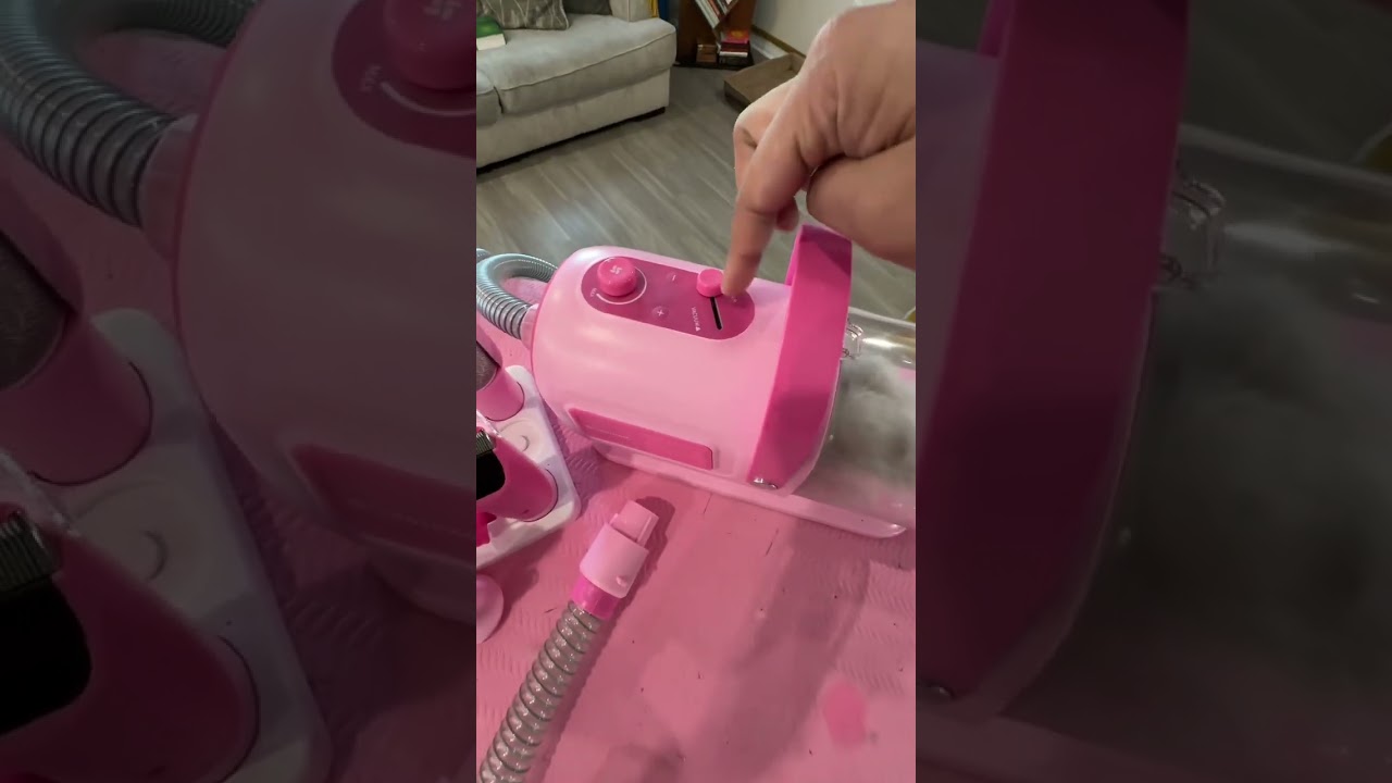 (Geoorood Dog Grooming Vacuum Kit, Pet Grooming Vacuum with Clipper Nail Grinder, 2.5L Dust Cup Dog