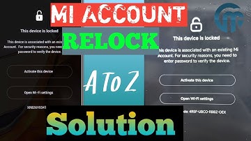 MI Account Relock Solution | MI Account Permanent Solution By gsm meraj #mi #xiaomi #poco #gsmmeraj
