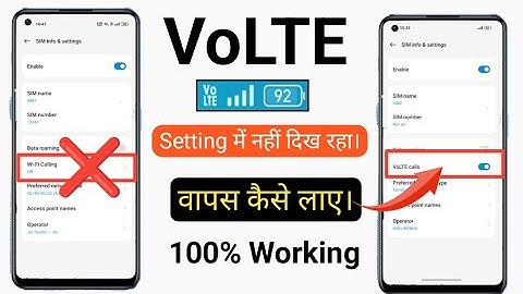 Volte option missing in mobile setting | how to enable VoLTE any Android mobile