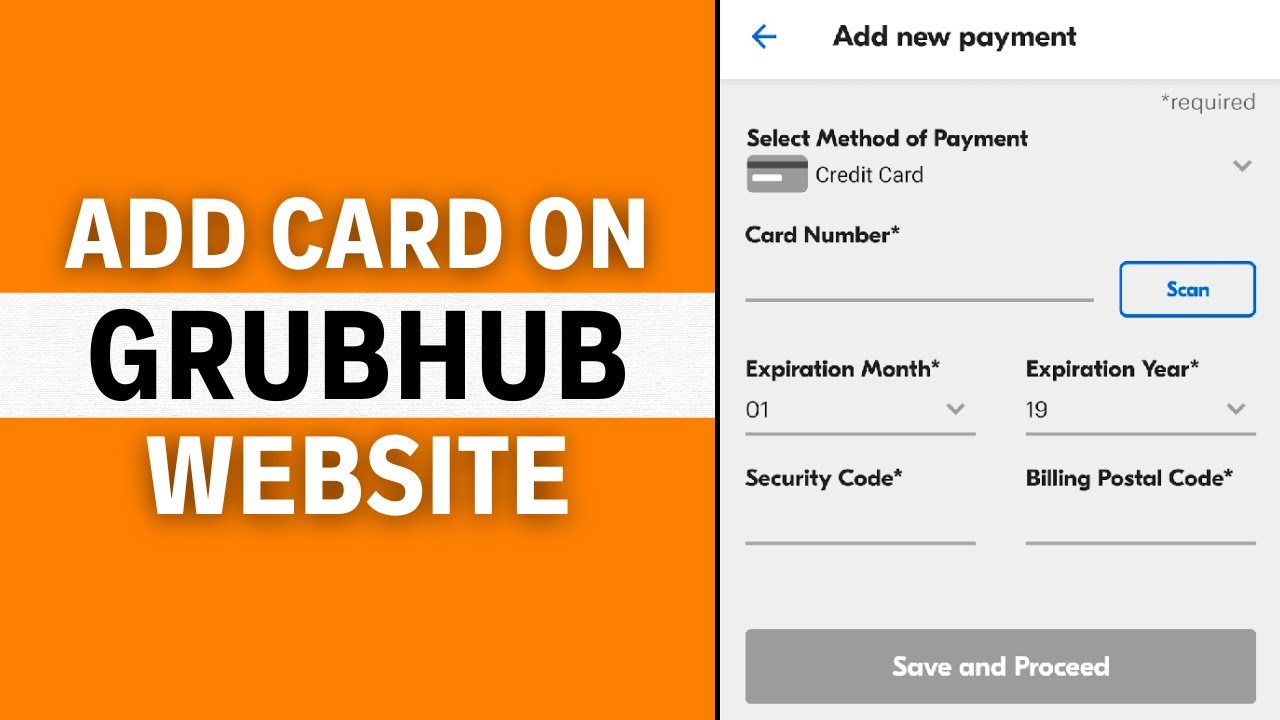 How to Add Debit or Credit Card on Grubhub Website(2024)